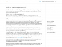 matratzen-info.de Webseite Vorschau