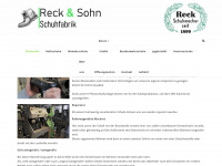reck-schuhe.de Webseite Vorschau