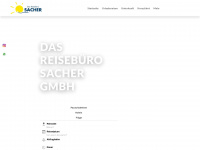 reisebuero-sacher.de Webseite Vorschau