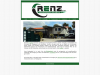 renz-containerdienst.de Webseite Vorschau