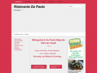restaurant-da-paolo.de Webseite Vorschau