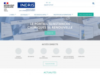 ineris.fr Webseite Vorschau