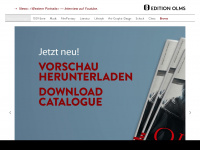 edition-olms.com Webseite Vorschau