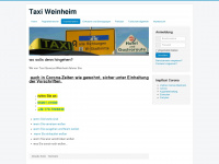 taxi-weinheim.de Webseite Vorschau