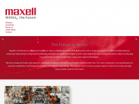 maxell.eu Webseite Vorschau