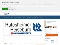 rutesheimer-reisebuero.de Webseite Vorschau