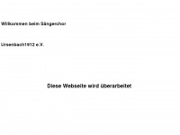 saengerchor-ursenbach.de Webseite Vorschau