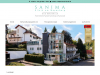 sanima-klinik.de Webseite Vorschau