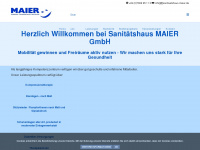 sanitaetshaus-maier.de Webseite Vorschau