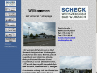 scheck-werkzeugbau.de Webseite Vorschau