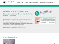 schenk-dentaltechnik.de Webseite Vorschau