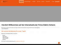 scherer-elektro.de Webseite Vorschau