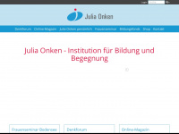 julia-onken.ch Webseite Vorschau