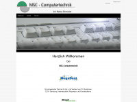 msc-computertechnik.de Webseite Vorschau