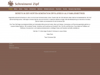 schreinerei-zipf.de Webseite Vorschau