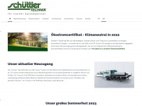 schuettler-technik.de Webseite Vorschau
