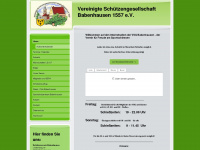 schuetzenverein-babenhausen.de Webseite Vorschau