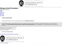 saengerschaft-schwaben.de Webseite Vorschau