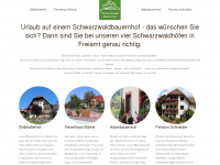 schwarzwaldbauernhof.de Webseite Vorschau