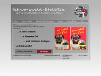 schwarzwald-etiketten.de Webseite Vorschau