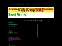 sport-roehrle.de Webseite Vorschau
