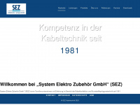 sez-kabeltechnik.de Webseite Vorschau