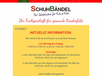 schuhbaendel-kehl.de Webseite Vorschau