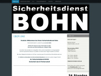 sicherheitsdienst-bohn.de Webseite Vorschau