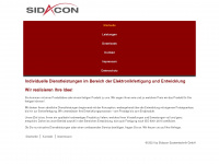 sidacon.de Webseite Vorschau