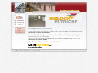 sigloch-estriche.de Webseite Vorschau