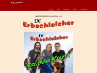erbschleicher-musik.de Webseite Vorschau