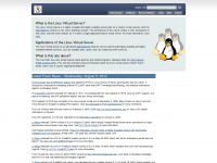 linuxvirtualserver.org Webseite Vorschau