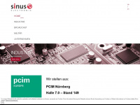 sinus-electronic.de Webseite Vorschau