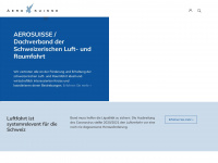 aerosuisse.ch Webseite Vorschau