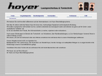 hoyer-speakers.de Webseite Vorschau