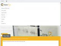 cereproc.com Webseite Vorschau
