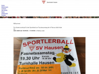 sportverein-hausen.de Webseite Vorschau