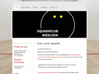 squashclub-wiesloch.de Webseite Vorschau