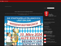 stadtkapelle-fellbach.de Webseite Vorschau