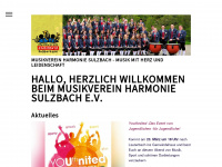 harmonie-sulzbach.de Webseite Vorschau