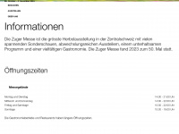 zugermesse.ch Webseite Vorschau