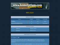 kometarium.com Webseite Vorschau
