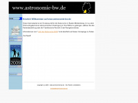 astronomie-bw.de Webseite Vorschau