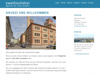 zweihochdrei.ch Webseite Vorschau