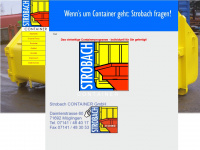 strobach-container.de Webseite Vorschau