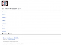 sv-hilsbach.org Webseite Vorschau