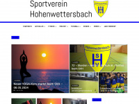 sv-hohenwettersbach.de Webseite Vorschau