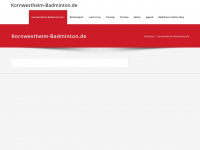 kornwestheim-badminton.de Webseite Vorschau