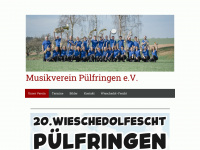 musikverein-puelfringen.de Webseite Vorschau
