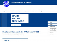 sv-rohrau.de Webseite Vorschau